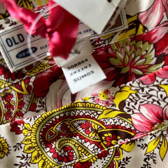 Deadstock Old Navy Vintage 2005 y2k Silk Bandana Floral Paisley Skirt size 4 - Picture 5 of 5